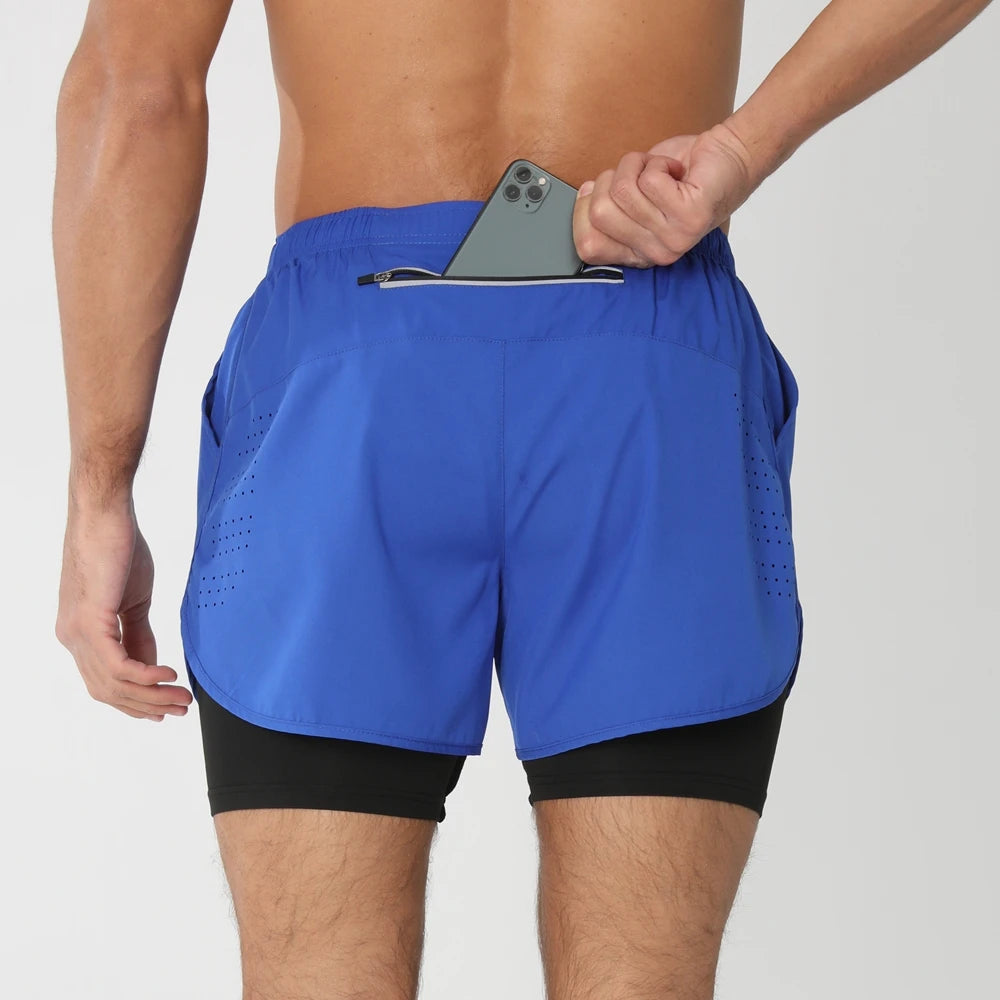 Herren Kurze Sporthose 2-in-1 | Fitness
