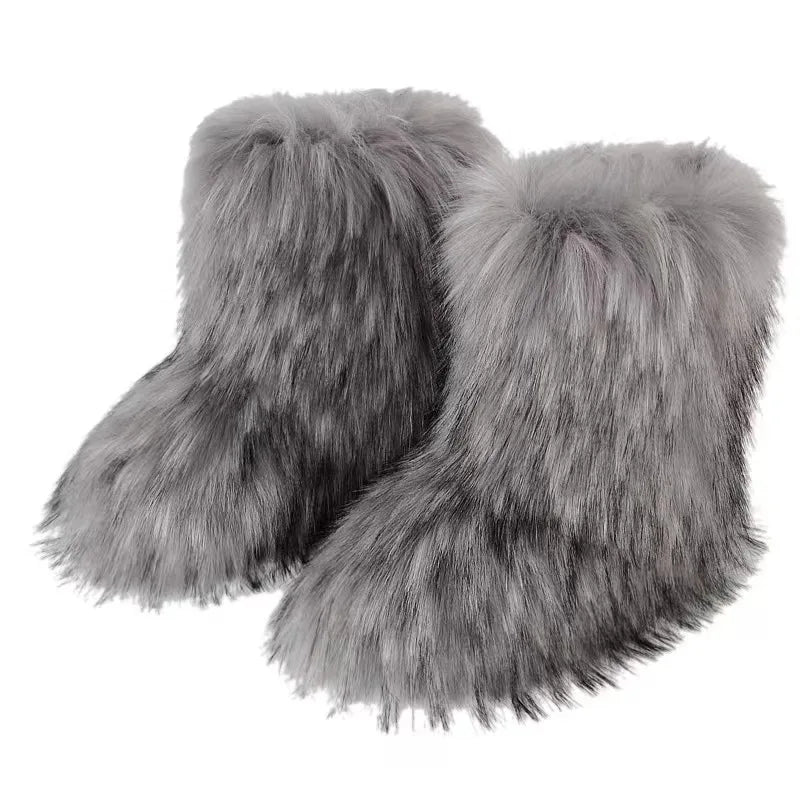 Damen Stiefel Winter | Flauschig & Y2K Stil