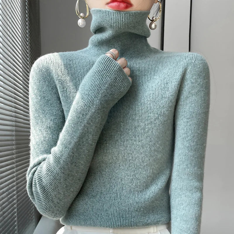 Women's turtleneck sweater | Slim fit