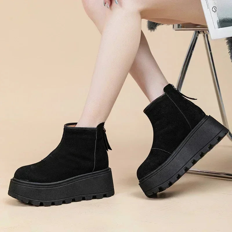 Damen Snowboots | Suede & Plateau