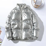 Men's Winter Down Jacket | Metallic