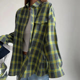 Victoria | Women's oversize checked blouse