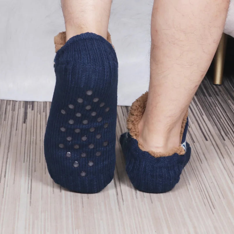 FuzzySocks | Mit Fleece gefütterte Anti-Rutsch-Wintersocken für ultimative Wärme