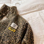 Kids Bomber Jacket | Leopard Print