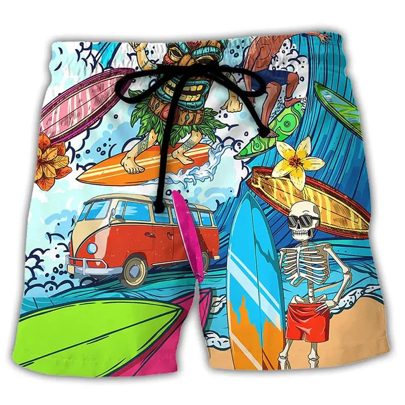 Jeremiah | Herren Badehosen | Kurze mit Graffiti-Print
