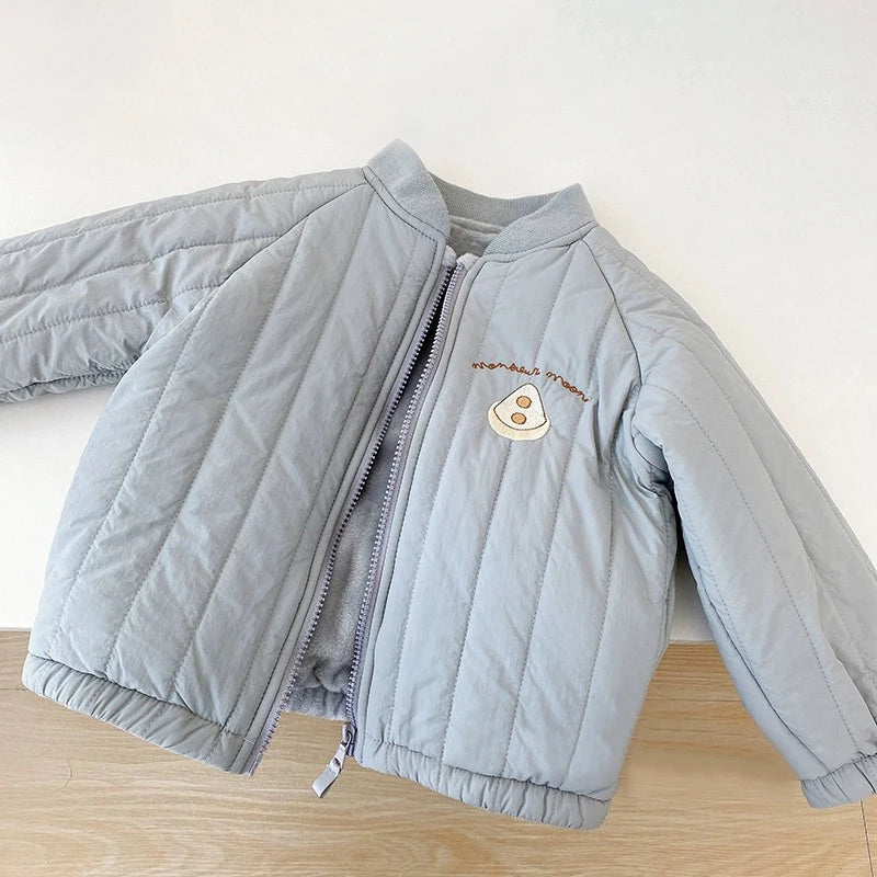 Kids' bomber jacket | With fleece lining & print