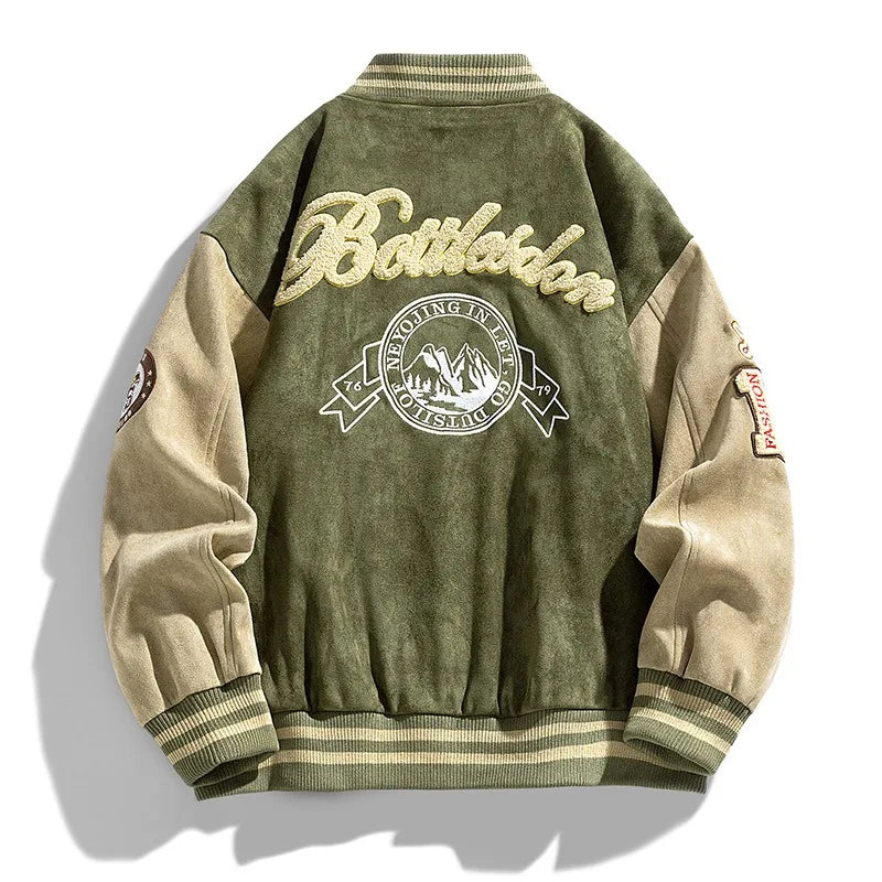 Men's College Jacket | Embroidered & Trendy Bomber Jacket
