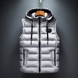 Men's Sleeveless Winter Vest | With Hood