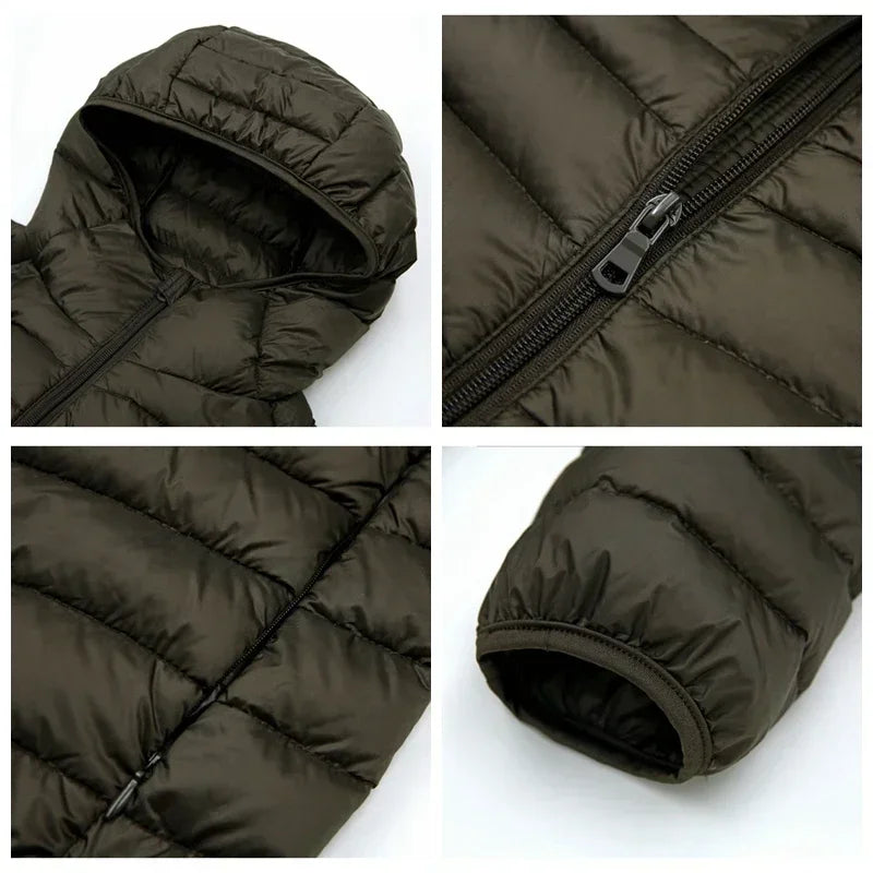 Men’s Quilted Jacket with Hood | Lightweight
