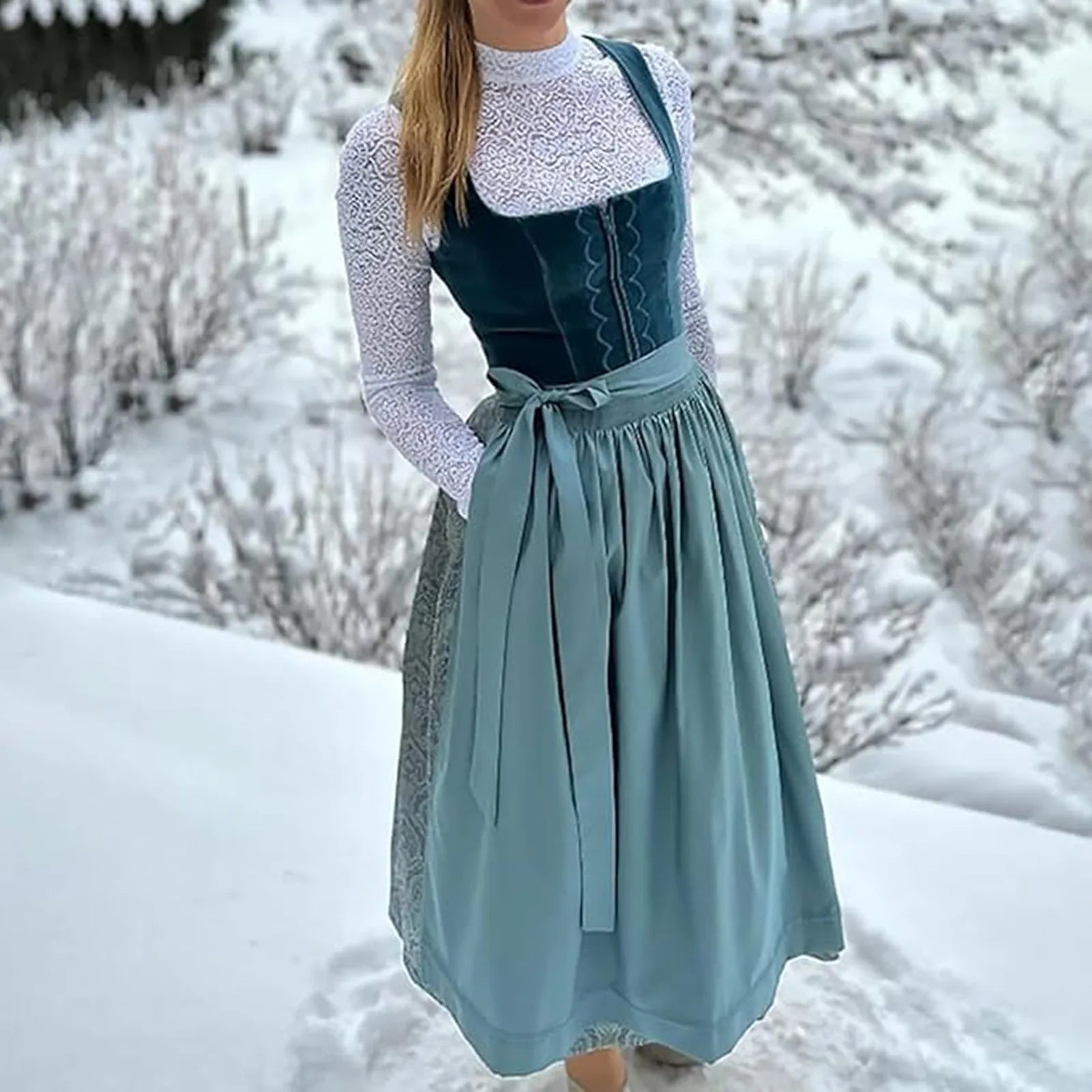 Damen Jahrgang Dirndl Kleid | Oktoberfest 2025