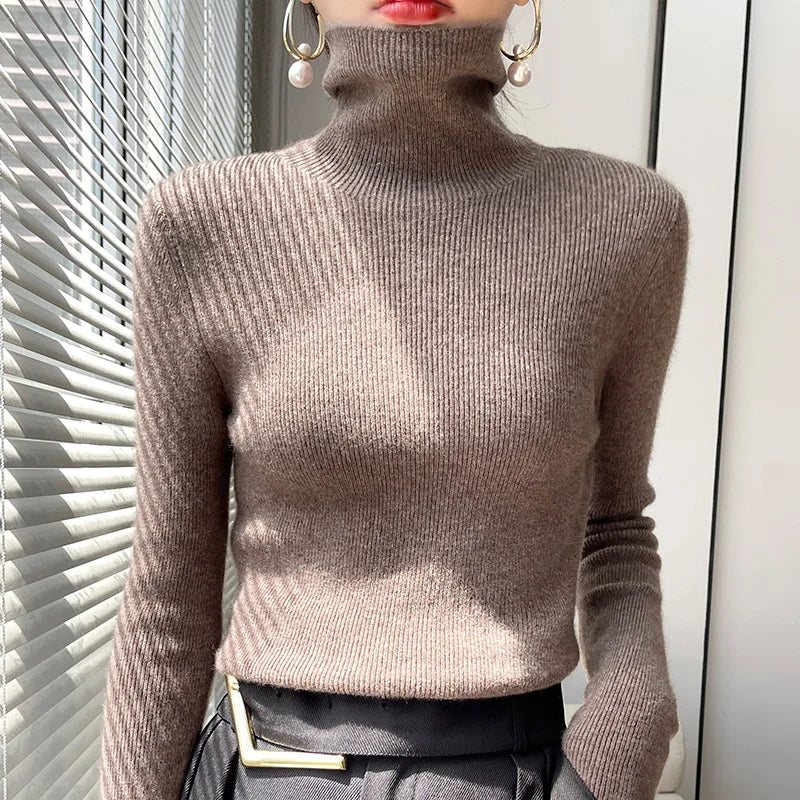 Women's turtleneck sweater | Slim fit