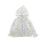 Girls Lightweight Floral Hooded Jacket