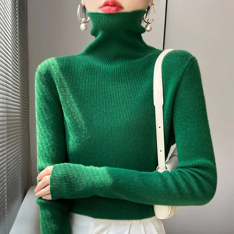 Women's turtleneck sweater | Slim fit