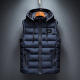 Men's Sleeveless Winter Vest | With Hood