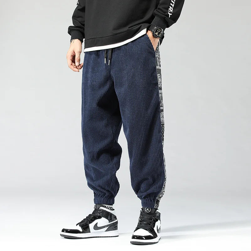 Herren Trendy Cordhose | mit Print
