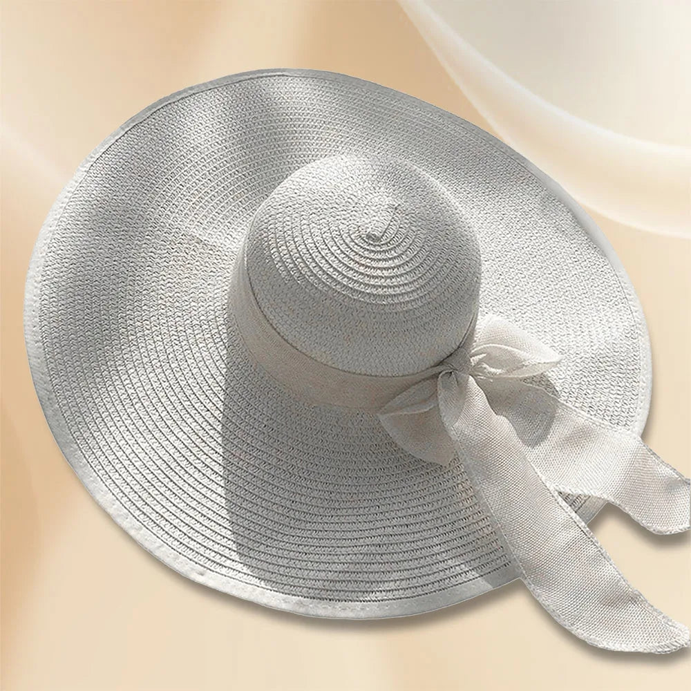 Alinne | Straw summer hat with a wide brim