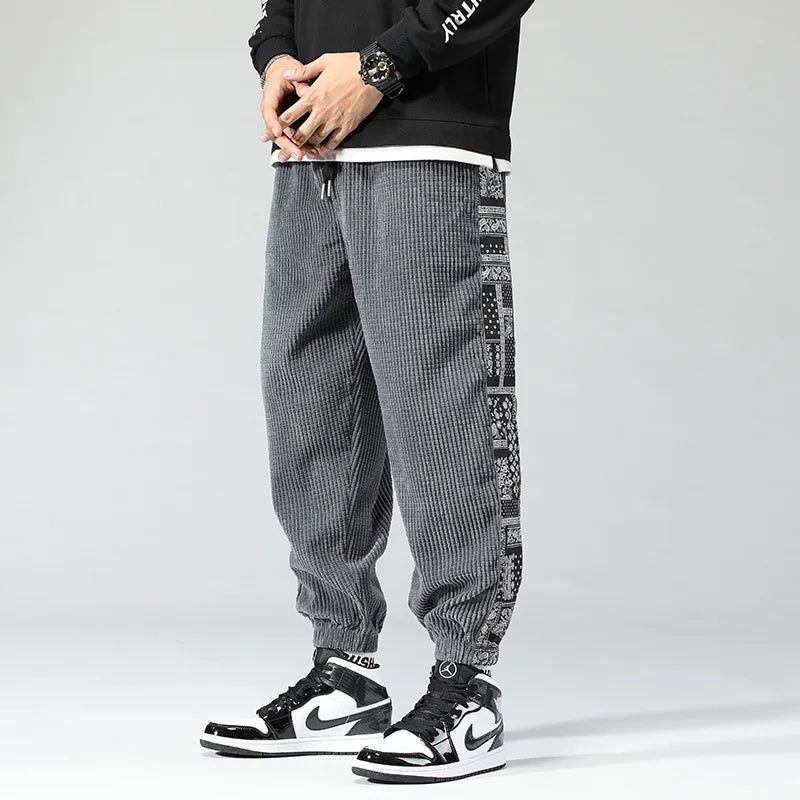 Herren Trendy Cordhose | mit Print