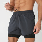 Herren Kurze Sporthose 2-in-1 | Fitness