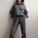 Women's jogging suit with hood