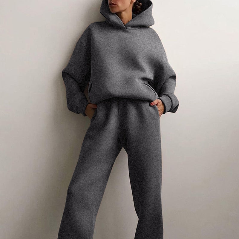 Damen Jogginganzug mit Kapuze