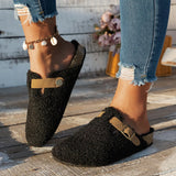 Women's Slippers | Slip-on Style with Buckle & Soft