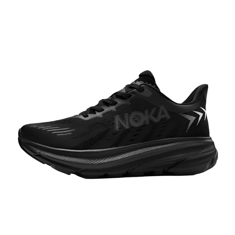 Noka Flyknit | Leichte Laufschuhe mit Dämpfung - Marathon-Schwarz-39-Becker Boutique