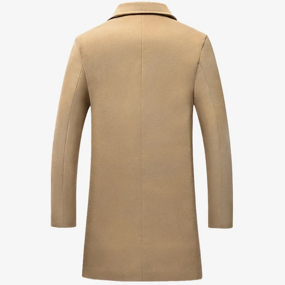 Luka | Eleganter Trenchcoat aus Wollmix für Herren-Becker Boutique