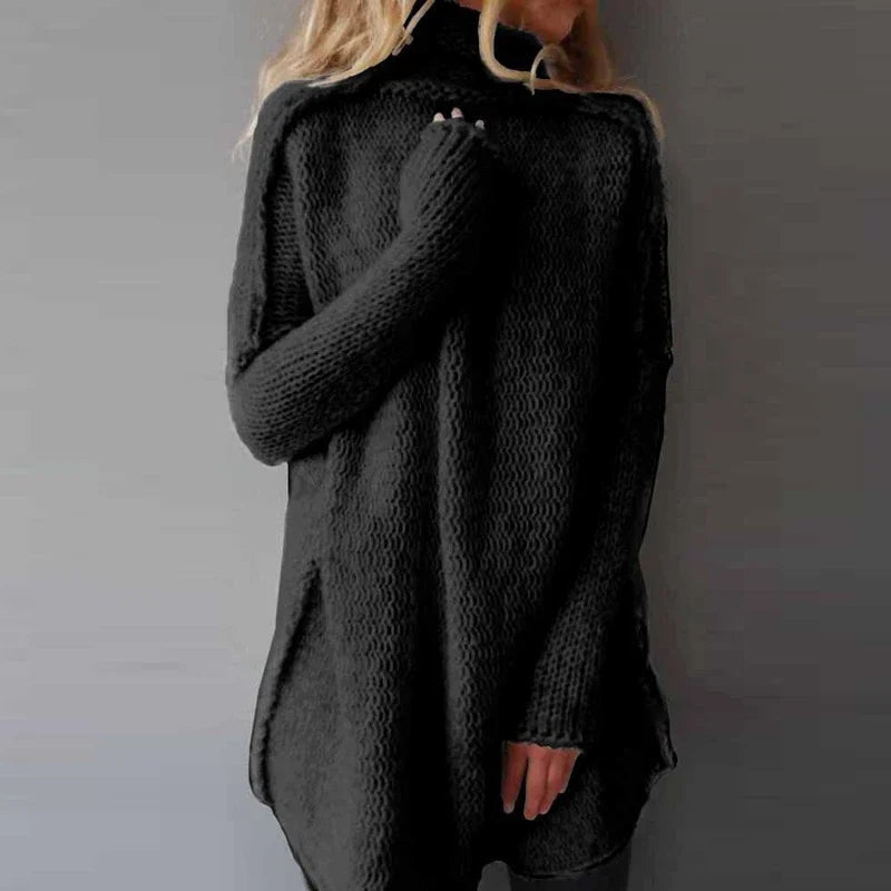 Damen Pullover Rollkragen | Einfarbig für den Winter