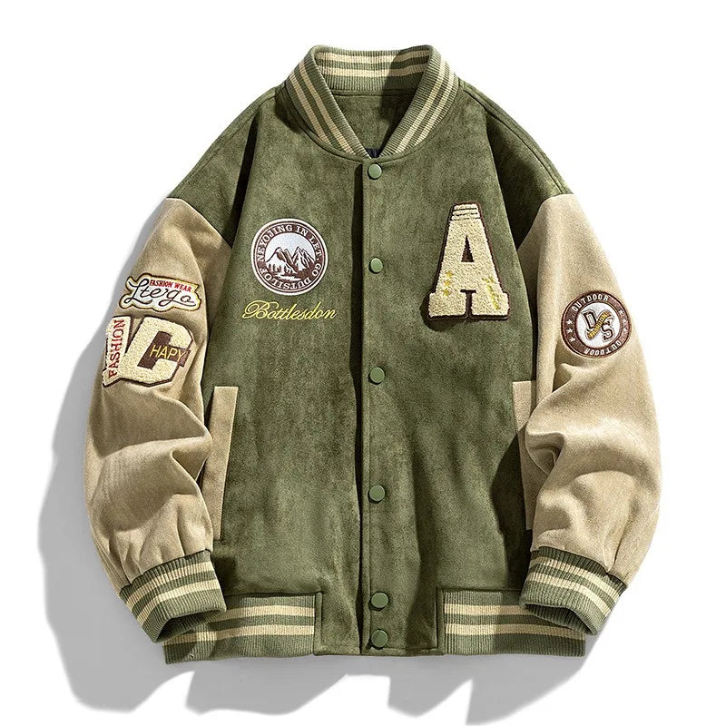 Men's College Jacket | Embroidered & Trendy Bomber Jacket