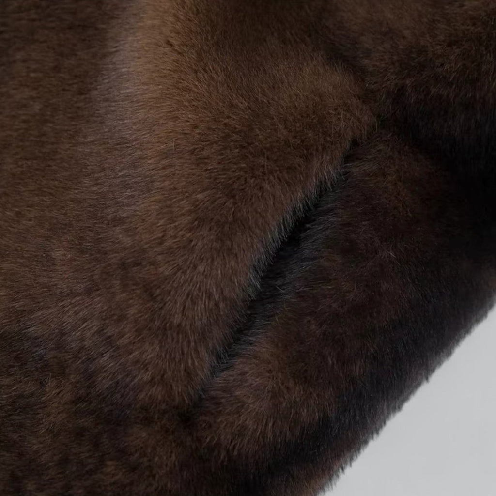 Damen Kunstfellmantel | Lang & Warm