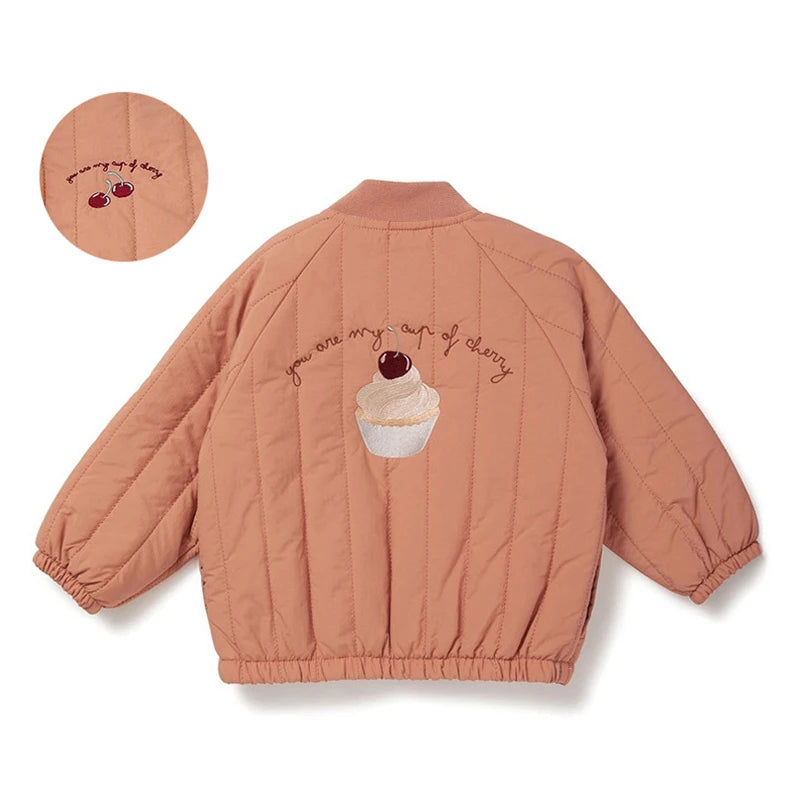 Kids' bomber jacket | With fleece lining & print