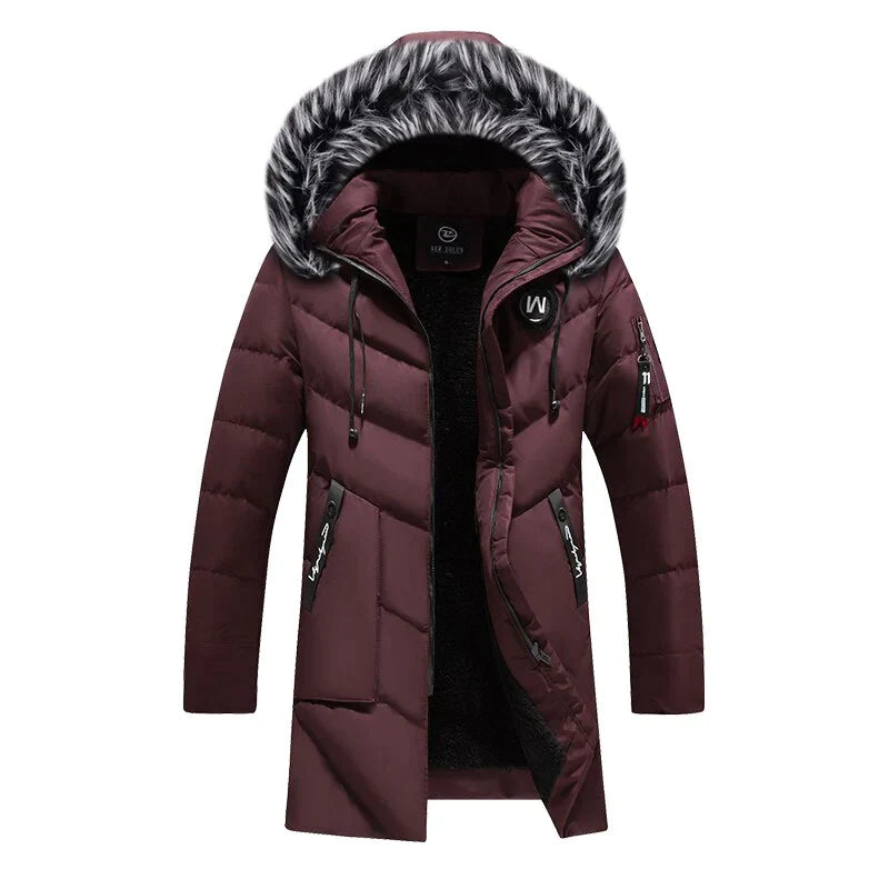 Herren Winterjacke | Langer Parka Mit Kunstfell