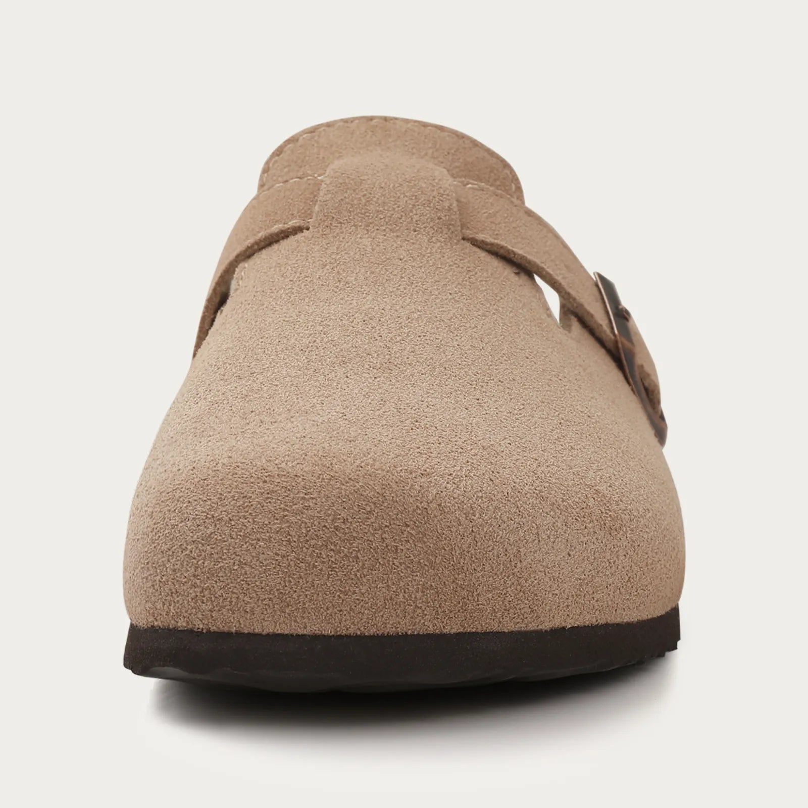 Leaf | Boston sandals made of suede with ergonomic footbed and cork sole