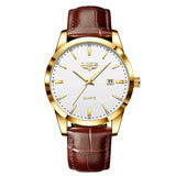 Classic men's watch | Brown leather strap