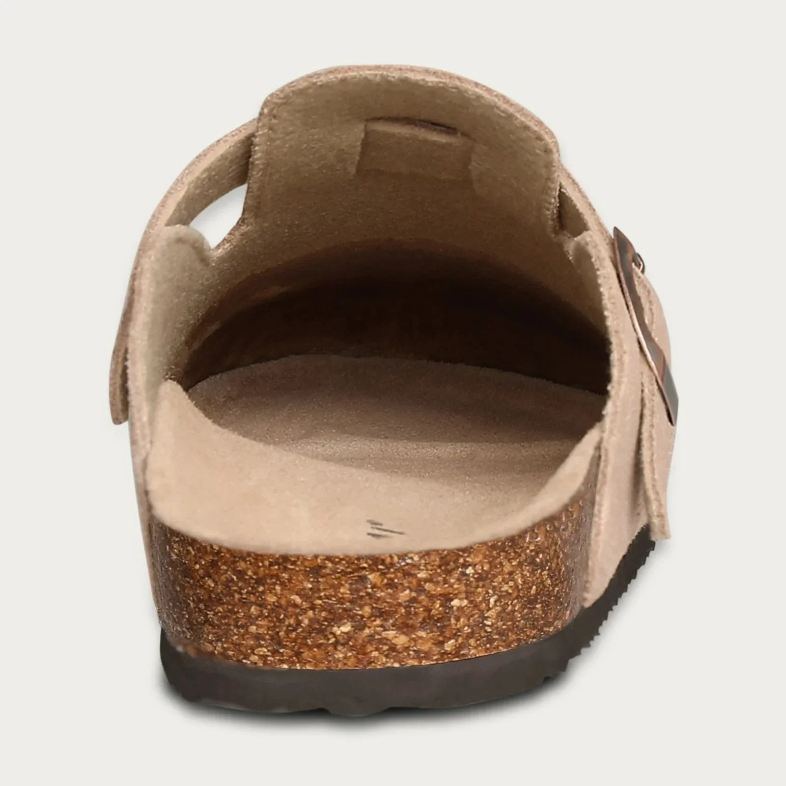 Leaf | Boston sandals made of suede with ergonomic footbed and cork sole