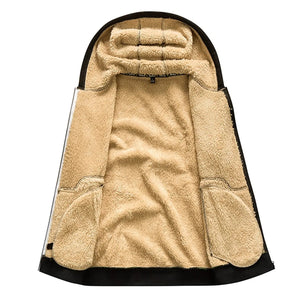 Sadi | Lässige Herren-Kapuzenjacke mit Fleece-Futter-Becker Boutique