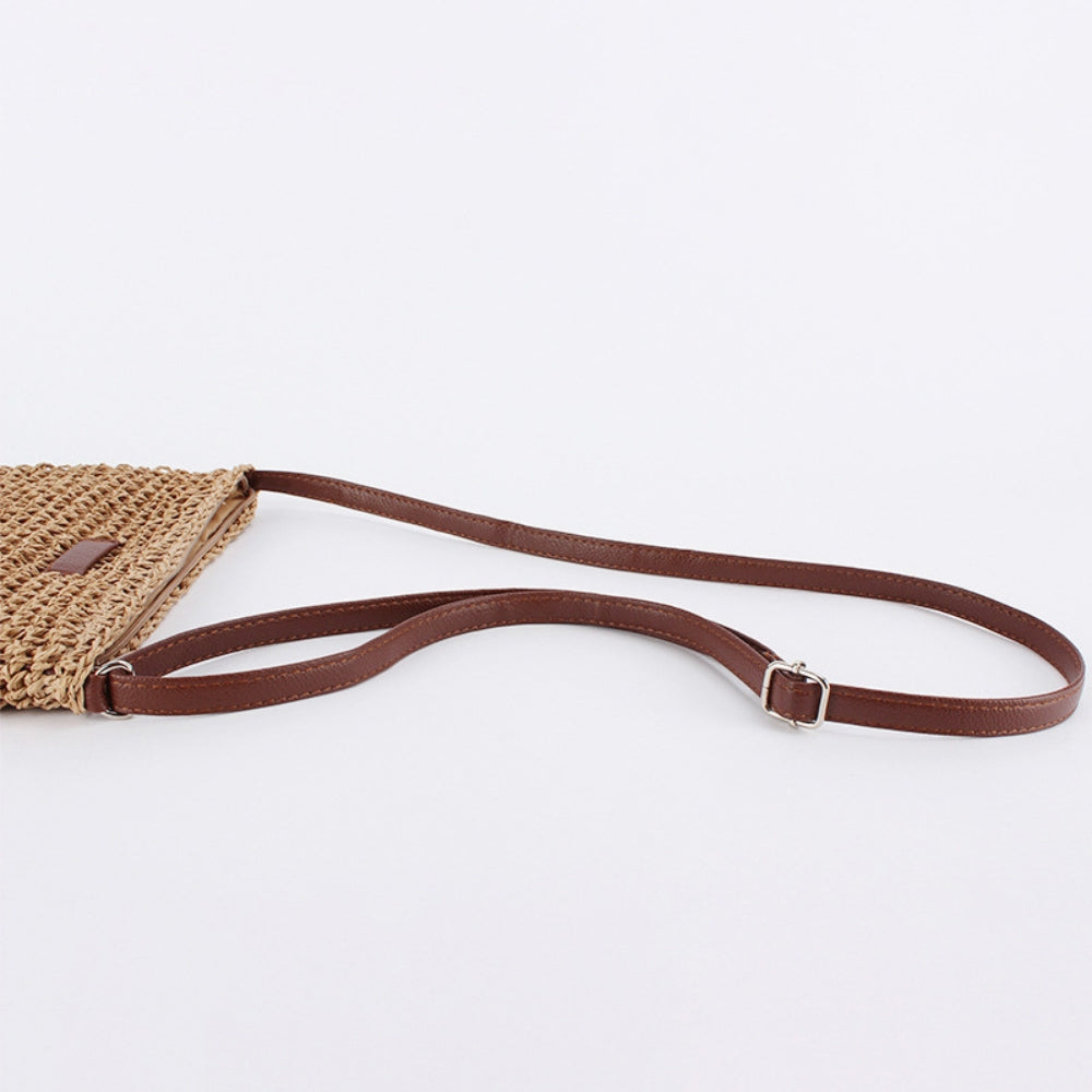 Sadie | Gewebte Tasche mit Lederriemen-Becker Boutique