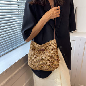 Sadie | Gewebte Tasche mit Lederriemen-Becker Boutique