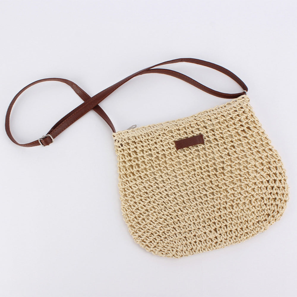 Sadie | Gewebte Tasche mit Lederriemen-Becker Boutique