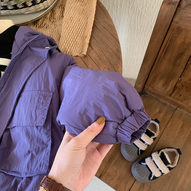 Kids Hooded Jacket | Windproof Transitional Jacket