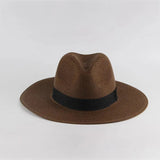 Samba | Traditioneller ecuador-panamahut mit klassikem hutband-Braun-Becker Boutique