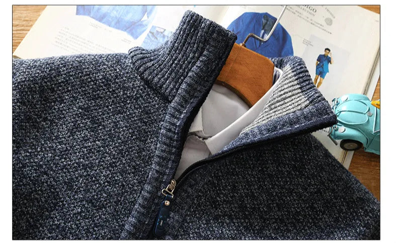 Sammy | Grob gestrickter Pullover mit Reißverschluss-Becker Boutique