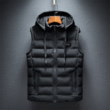 Men's Sleeveless Winter Vest | With Hood
