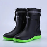 Men's rubber boots | Rainproof and waterproof with drawstring
