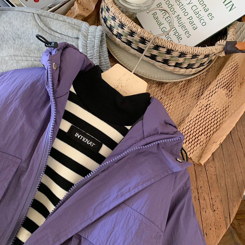 Kids Hooded Jacket | Windproof Transitional Jacket