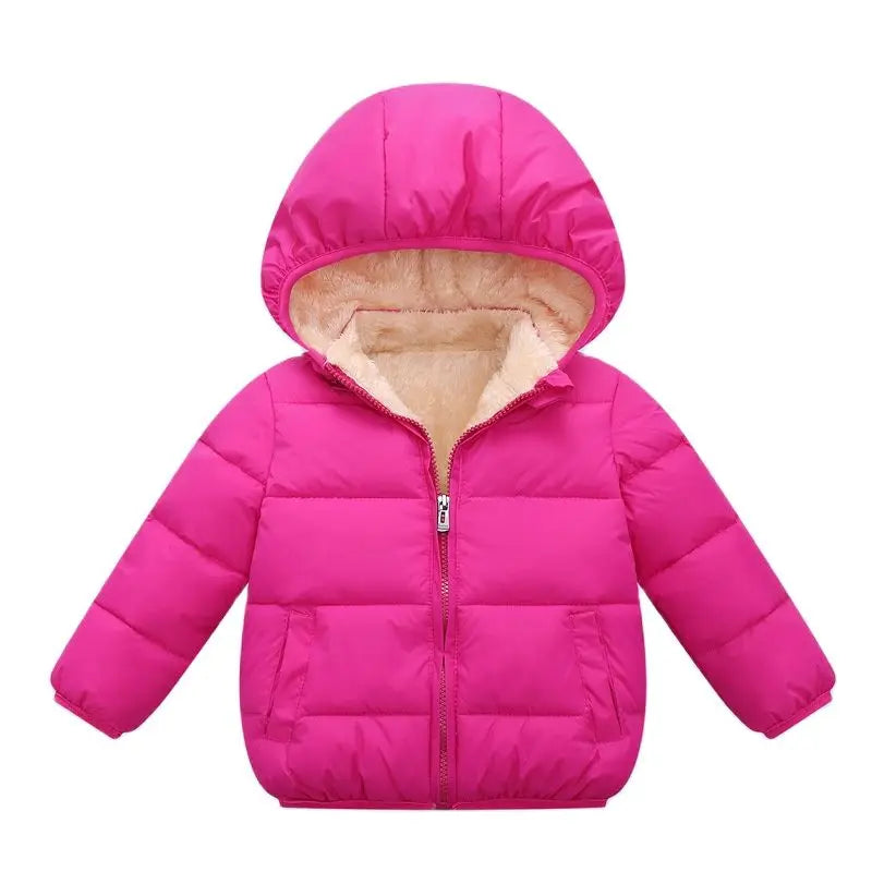Baby & Kinder Winterjacke | Warm Gefüttert mit Fleece & Kapuze