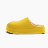 Noa | Tøfler med plysfor og vandtæt, skridsikker sål-Gul-Noa | Pantoufles avec Doublure Peluche et Semelle Antidérapante Imperméable - €24-Bentzen Butik