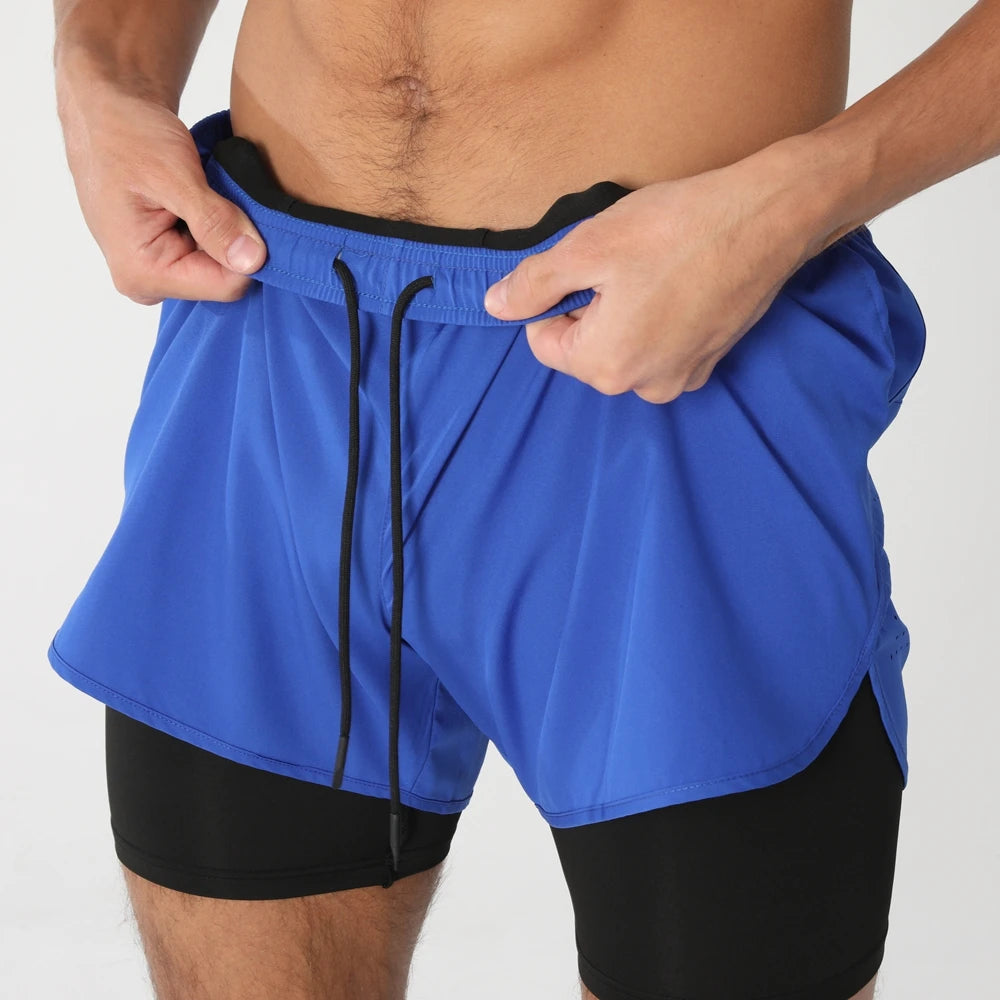 Herren Kurze Sporthose 2-in-1 | Fitness