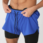 Herren Kurze Sporthose 2-in-1 | Fitness