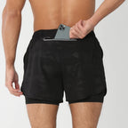 Herren Kurze Sporthose 2-in-1 | Fitness
